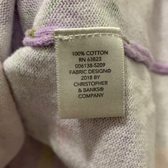 3/$15 CJ Banks 100% Cotton Lavender Knit Sweater Cardigan Size 2X - Picture 3 of 4